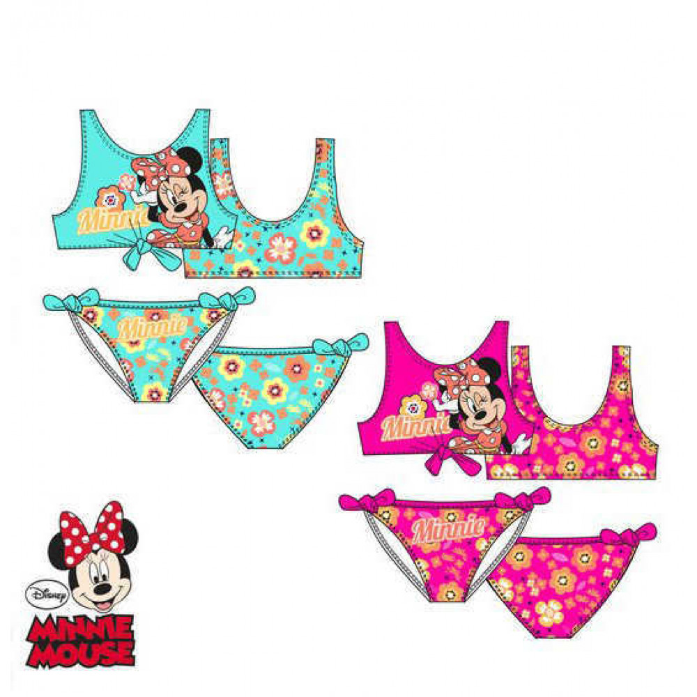 Dvoudílné plavky Minnie Flowers - BALENÍ 4 KS