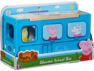 Dřevěný školní autobus Peppa Pig