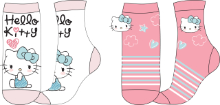 Ponožky Hello Kitty - BALENÍ 12 PÁRŮ