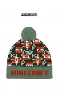 Zimní čepice Minecraft s bambulkou